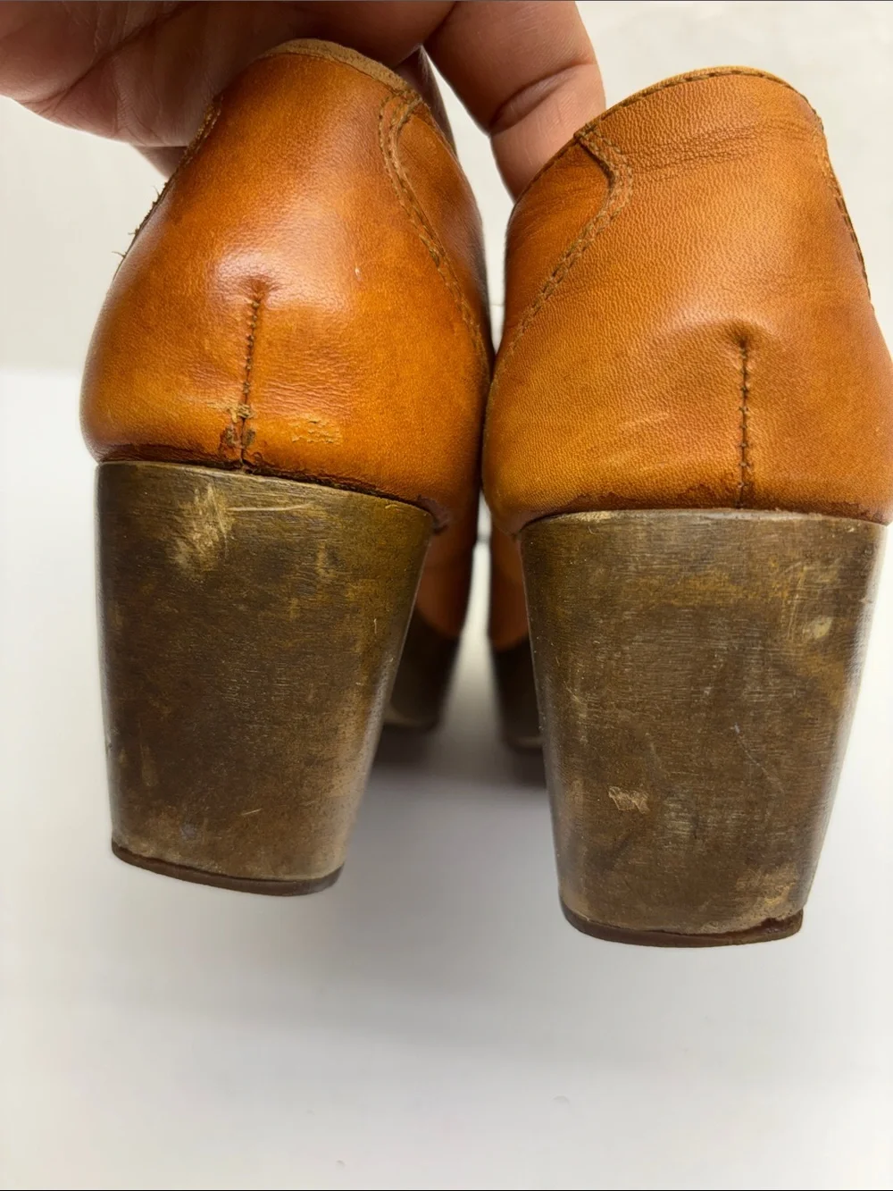 Rachel Comey Leather Buckle Slip-On Loafers in Cognac, SZ 6, box 11
